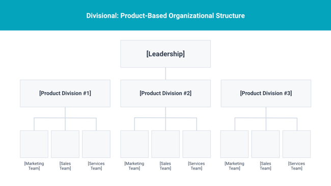 types of organizational structures: product-based