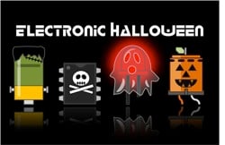 Adafruit elektronisk halloween mörk