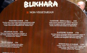 BUKHARA menu