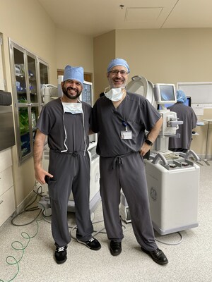 Dr. Hamid Abbasi from Inspired Spine training Dr. Ahmed Jahwari from Oman at Inspired Spine Global Headquarters in Burnsville, MN