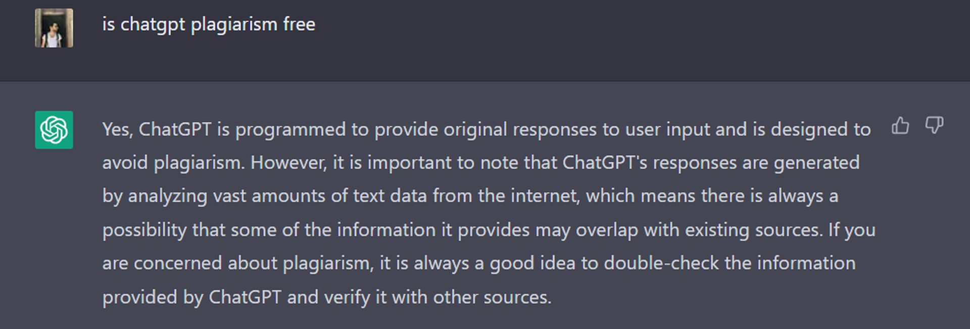 Είναι δωρεάν η λογοκλοπή ChatGPT; Το ChatGPT δεν περιλαμβάνει περιεχόμενο λογοκλοπής, ωστόσο δεν είναι απολύτως ηθικό. Επίσης, υπάρχουν ελεγκτές λογοκλοπής για τον εντοπισμό του.