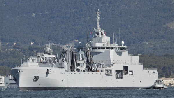 French Navy's first new fleet replenishment ship embarks on maiden deployment
