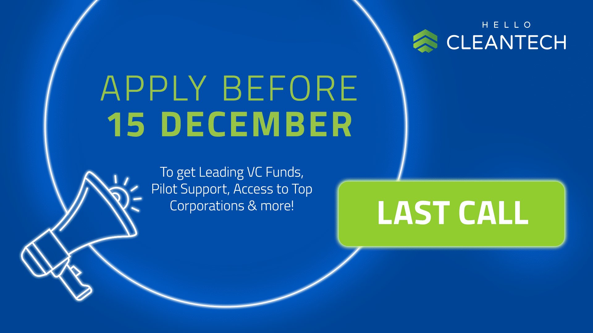 Last call to join Hello CleanTech 2.0 startup challenge: Apply today and scale up your solution! (Sponsored) | EU-Startups