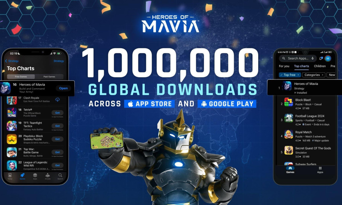 Heroes of Mavia Tops One Million Downloads as it Dominates Global App Store Rankings Ahead Of Token Launch