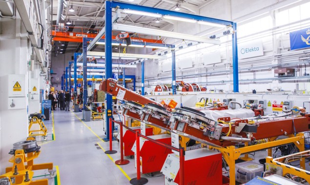 Elekta’s state-of-the-art manufacturing facility