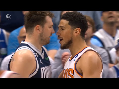 Devin Booker and Luka Doncic get into it after Luka misses game tying shot