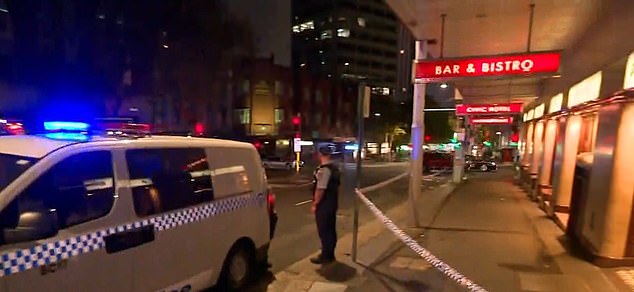 Police have locked down parts of Goulburn and Pitt Streets in the Sydney CBD after a stabbing attack early Tuesday morning left three people in hospital