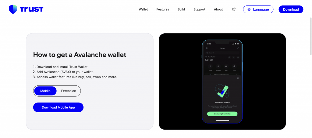 AVAX Trust Wallet – https://coinrabbit.io/wallet/
