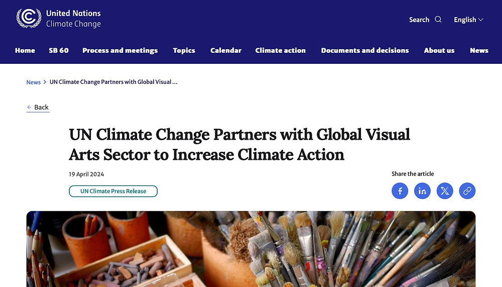 Arts, entertainment and transformative climate actions.