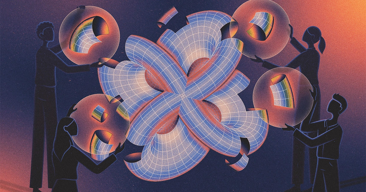 Ahli Matematika Mengagumi Pemotongan 'Gila' Melalui Empat Dimensi | Majalah Kuanta
