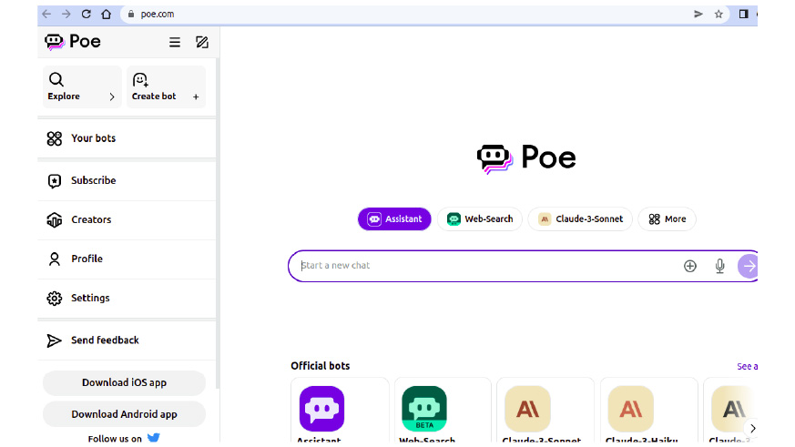 Poe's Multi-Bot Chat