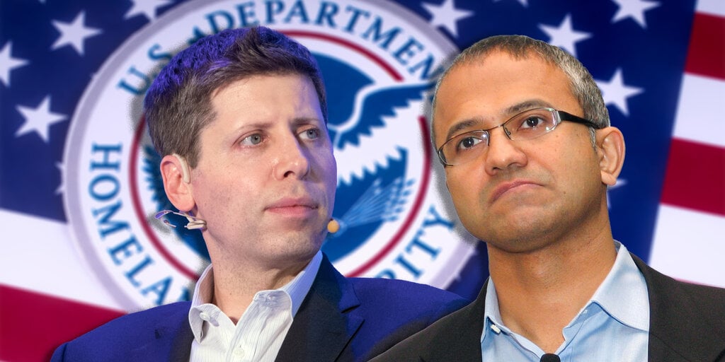 Sam Altman, Satya Nadella Join High-Powered AI Safety Board for Homeland Security - Decrypt