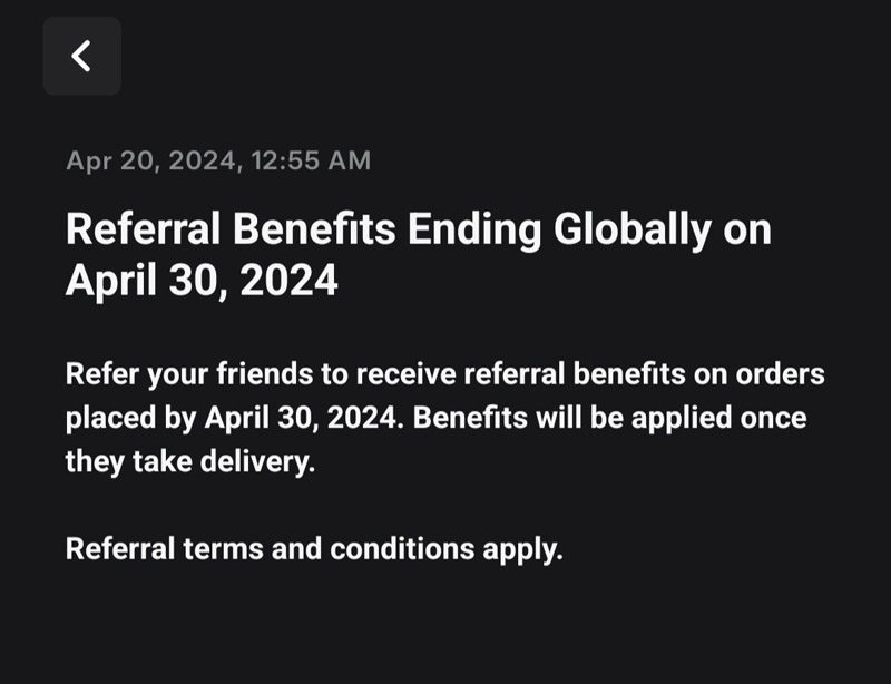 Tesla Referral Program Ending (Again) on April 30, 2024.