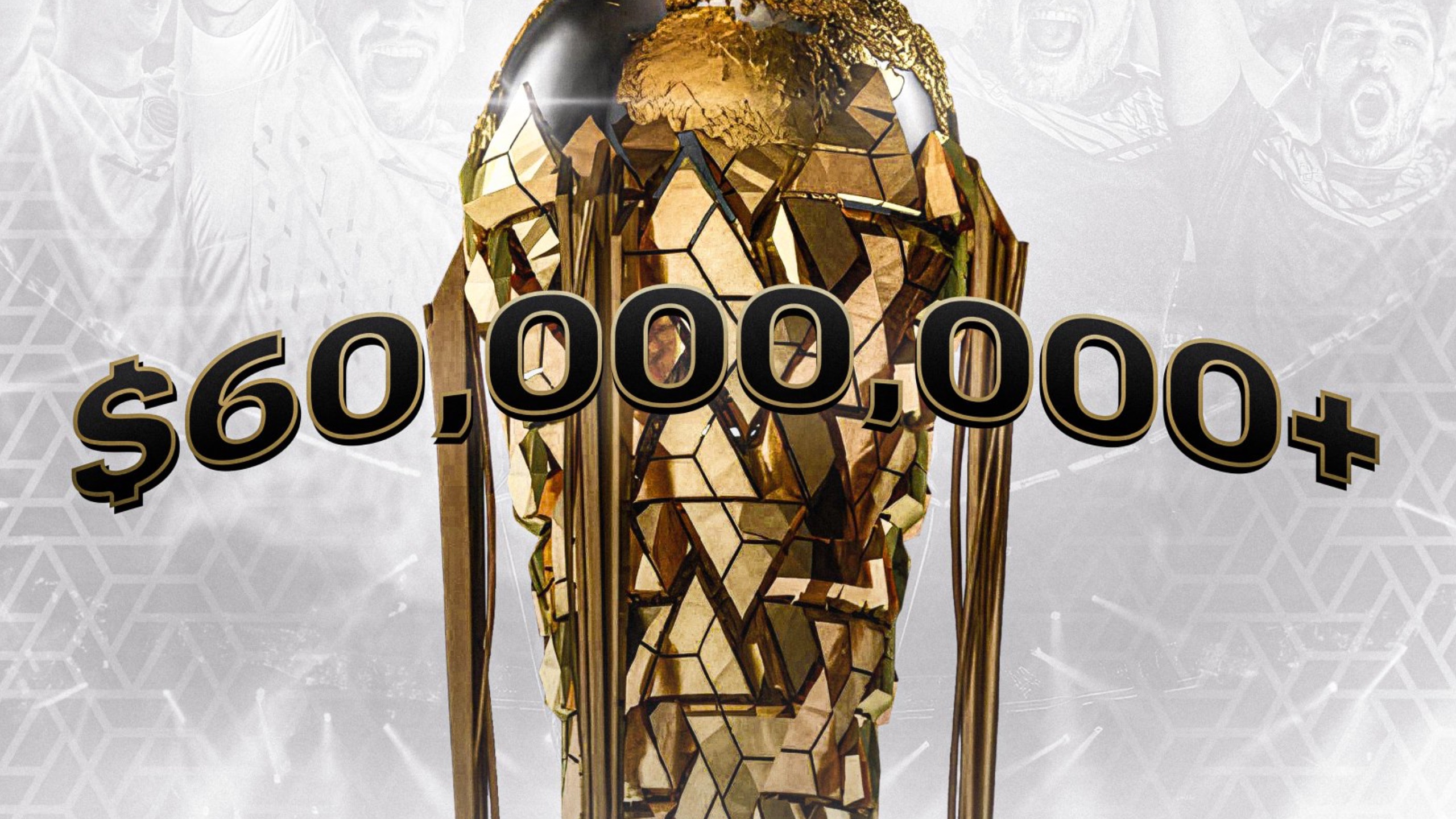 2024년 e스포츠 월드컵에는 60천만 달러의 상금이 지원됩니다.